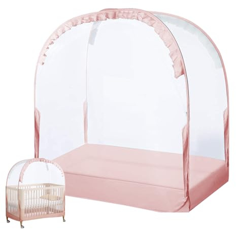 del Belén - Red de Malla de Cama para, Dosel para niños con Cremallera | Recinto del sueño para niños Ligero para configuración de la habitación Materna, protección Protectora