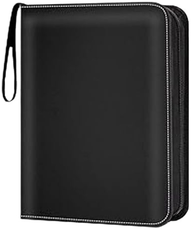 Album Collezione Carte - Porta Cartez Zip, Raccoglitore Sport | Con 50 Bustine Estraibili Per Figurine Calcio, Archivio Cartess Sportive, Custodia Protettiva Da Collezione
