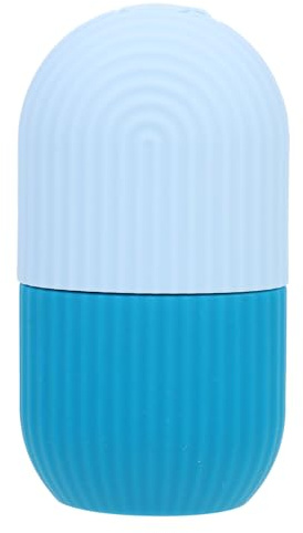 BIUDECO Molde de Silicona Azul para Rodillo de Hielo Facial, Fácil de Sostener y Transportar para Cuidado Cutáneo en Casa o Viaje, Herramienta de Belleza para Mujeres
