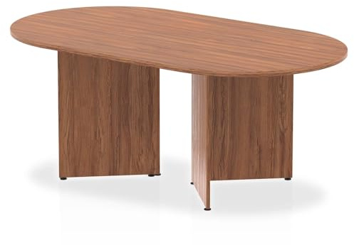 Mr Office Impulse Arrowhead Leg Boardroom Table, Walnut, 1800