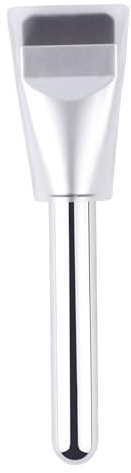Brocha de base plana Práctica brocha de maquillaje coreana ultrafina con estuche protector para bases líquidas, crema mezcladora, mascarilla, barro y espátula de maquillaje de arcilla