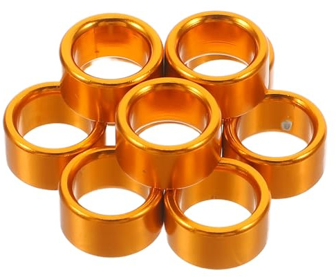 BESTOMZ Taubenbein Identifikationsringe zur Identifikation und Training Aluminium 10 Stück Vielseitige und Komfortable Fußringe in Gold für Tauben