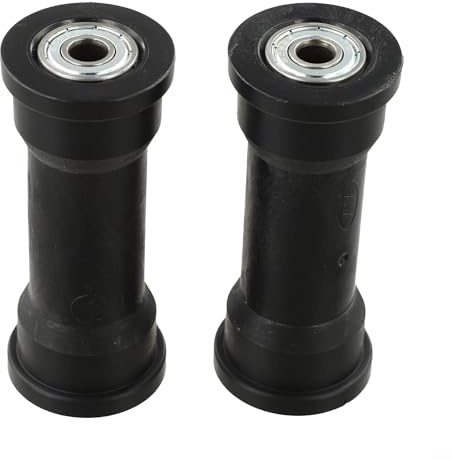 2 poleas rectangulares de plástico compatibles con remo para equipos de fitness, 91 mm con montaje de rodamiento de operación con agujero, suave, silencioso, 8 mm, alta capacidad de carga, 80 mm