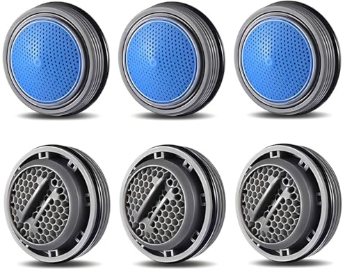 GXGM 6 Pezzi aeratore rubinetto bagno, rubinetti a forma di moneta M23.5 filtro acqua, rompigetto rubinetto cucina per cucina bagno lavanderia