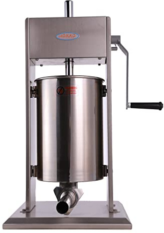 Hakka 22 Lb/10 L Sausage Stuffer 2 Speed Stainless Steel Vertical Meat Filler