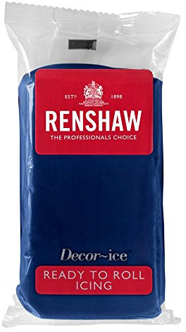 500g Renshaw Ready To Roll Icing Fondant Cake Regalice Sugarpaste NAVY BLUE