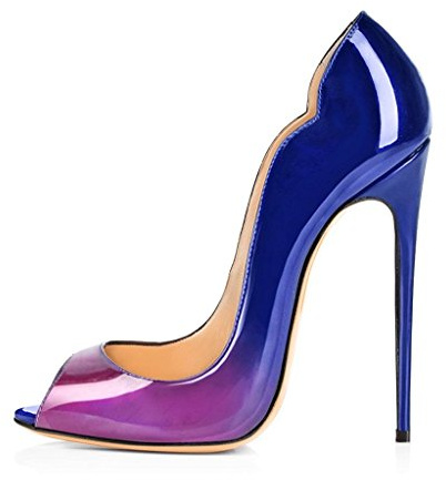 Elashe Damen Pumps 12 cm Stilettoabsatz Hochhackige mit Peep Toe Offener Zehe Geeignet für Hochzeits Festliche Party Anlässe Geschäfts Arbeits Kleidung und Alltagsträger Elegante