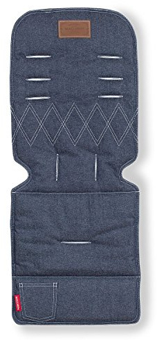 Maclaren Universal Sitzauflage Jeans - Doppelseitiges Kinderwagenzubehör, Atmungsaktiv und maschinenwaschbar, Einfaches Anbringen/Abnehmen an allen faltbaren Kinderwagen