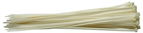 Draper 70410 Lot de 100 serre-câbles en nylon Blanc 8,8 x 500 mm