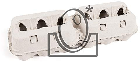 140 Hueveras de Carton de docena Formato 6+6 Tapa Abierta Color Blanco.