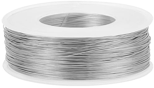 BENECREAT 300m 0.3mm 304 Filo per Legatura in Acciaio Inossidabile per La Produzione di Gioielli, Reggiatura, Progetto di Fabbricazione di Pennelli per La Pulizia e Altri Lavori Manuali