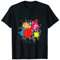 Buntes Banjo Musikinstrument Zupfinstrument Bluegrass T-Shirt
