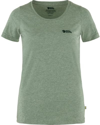 Fjallraven 83509-614-999 Logo T-Shirt W Logo T-Shirt W T-Shirt Damen Patina Green-Melange Größe M