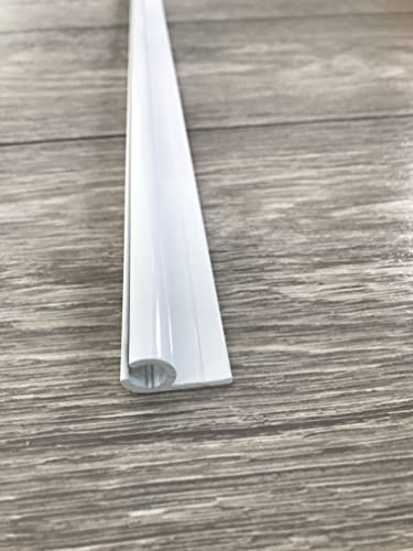 KederUk Campervan Motorhome Caravan Awning Rail C Channel Powder Coated Candy White (100 cm)