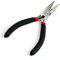 INGDAUM® Mini-Zangen Endschneider, Kneifzange, Spitzzange gebogen und gerade, Seitenschneider, lange Flachrundzange (Spitzzange, kurz 5)