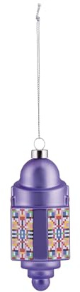 Alessi Dome ESA06 1 - Design Christmas Tree Ornament, in Blown Glass, Hand-decorated
