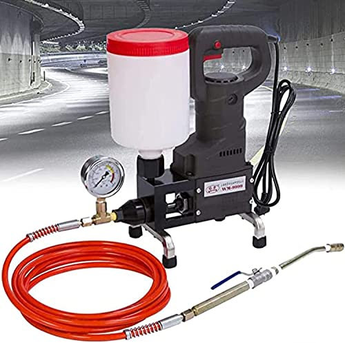 High Pressure Electric Mortar Grout Machine for Concrete Cracks Leakage Repair - 1100W Polyammonium/Epoxy Resin Grouting Injection Pump Electric Tool