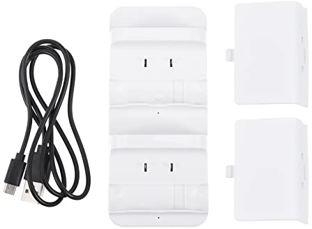 jojofuny 1set Caricatore per Batterie Ricaricabili Dock per Controller Accessori Compatibili Indicatori Ore