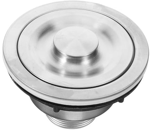Angoily Kitchen Sink Drain Assembly Removable Strainer Basket Modern Design Prevents Clogs and Conceals Waste and Rustproof for Any Kitchen Setup