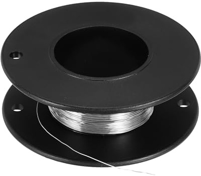 QUARKZMAN 2 piezas de Alambre de Resistencia de Calefacción de Nichrome 80 Cr20Ni80 de Calibre 29 de 7,5 metros de Alta Temperatura para Reparación de Componentes Electrónicos, Negro