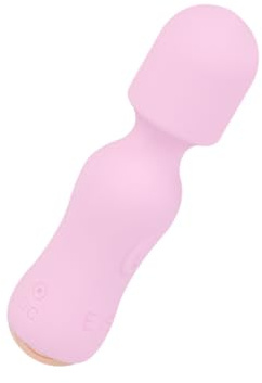 EIS, Vibrator, Mini-Massager aus Silikon, 11 cm, wasserdicht (IPX6), wiederaufladbar; flexibler Kopf, 7 Vibrationsprogramme, hautfreundliches Material