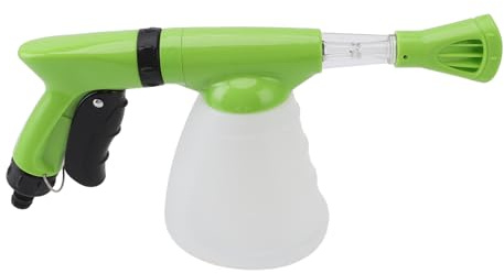 Zoeyilan Schaumkanone, Autowaschschaum -Sprühpistole, Druckrückstände, Schneeschaum Lanze Schnell verbinden Sie Sich mit Schaumkanone für Autoschlauch, um einen Gartenschlauch zu waschen (Green)