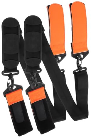NULYLU 1satz Skigurt Tragegurt Für Ski Und Stöcke Verstellbarer Tragestraps Für Einfachen Transport Komfortabel Und Praktisch Für Erwachsene Und Jugendliche Hochwertiger Ski Holder