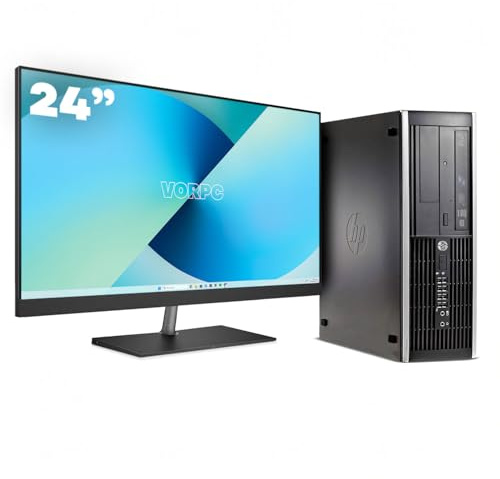 HP 8300 SFF / i7-3770 / 16GB DDR3 256GB SSD Windows 10 con Monitor 24 (Reacondicionado)