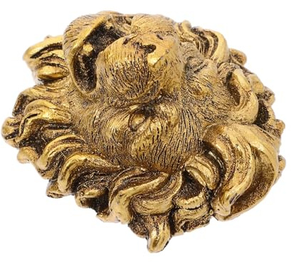 DIKACA Boquilla Fuente Cabeza de León Decorativa Resistente para Jardín Exterior Rociador de Agua para Estanque y Piscina Accesorio de Pared Elegante para Relajante