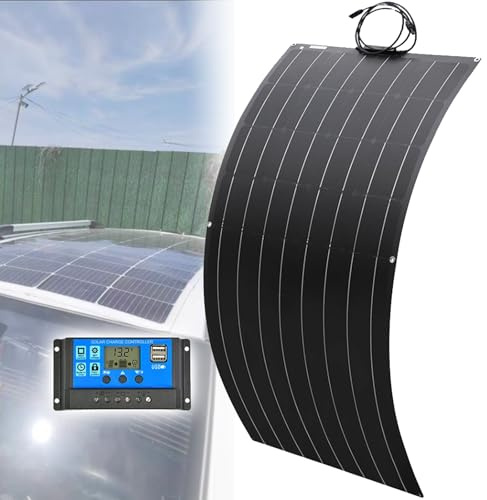 Panel Solar 300W 600W 1200W Solares Fotovoltaicas Fuera De La Red, Módulo Solar Monocristalino Flexible, Módulos Fotovoltaicos del Sistema Solar(300W)
