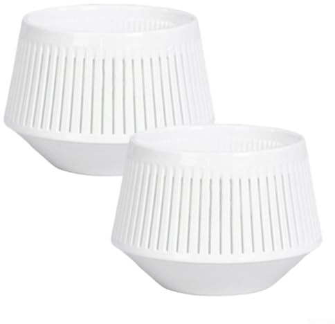 babominimer Lot de 2 pots à orchidée pour élagage d'air avec excellente circulation d'air et soucoupes pour dendrobiums, phalaenopsis, plantes grasses et cactus – Design double couche à 360° (blanc)