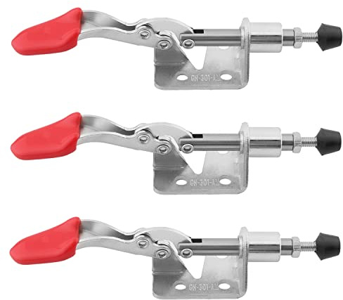 Morsetto a leva, Morsetto a ginocchiera orizzontale rapido GH-301A 45 kg rosso(GH-301A 3pcs)