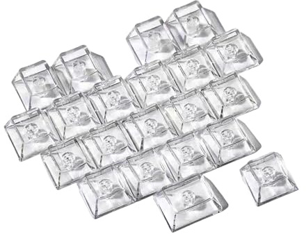 Keycaps De Layout, trasparenti Keycaps Cute, tappi per tastiera, set da 21 pezzi, per viaggi, lavoro in ufficio, ergonomici
