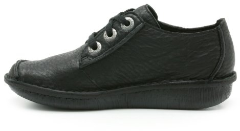 Clarks Women's Funny Dream Derbys, Black Black Leather, 7 UK