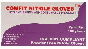 Saville NG201FL Large Nitrile Powder Free Gloves