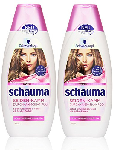 Schauma Seiden-Kamm Durchkämm-Shampoo, 2er Pack (2 x 400 ml)