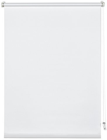 Deco Company 23-1021 - Estor enrollable opaco (80 x 150 cm, todas las piezas de montaje incluidas, color blanco)