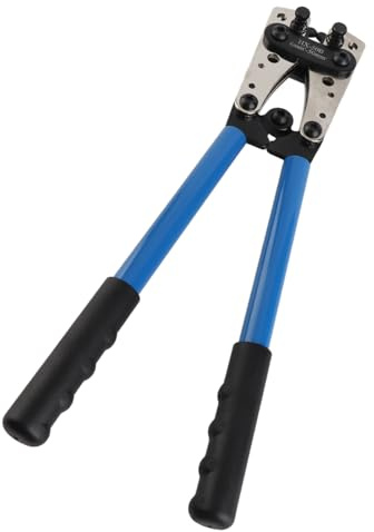Professionelle 6-50mm2 Stecker Crimpzange Hex Crimper Crimpzange Batterie Kabel Lug Blau
