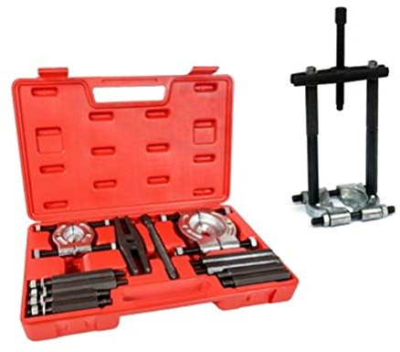 OUTLETISSIMO® KIT 12 PEZZI Separatore di cuscinetti e kit di assemblaggio estrattore di ingranaggi separatore dislocatore estrattore cuscinetti 50-75 mm