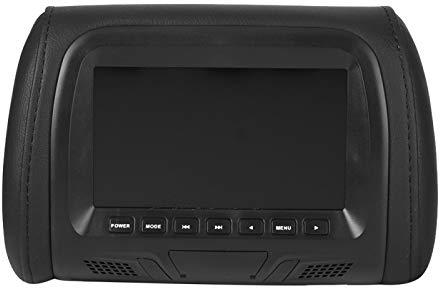 Universale Poggiatesta Monitor Kit, 7 Pollici Auto per Poggiatesta Monitor, Poggiatesta Video Media Player Mp5 Monitor per Auto Con Lettore Multimediale Video per Auto (Nero),Poggiatesta e braccioli