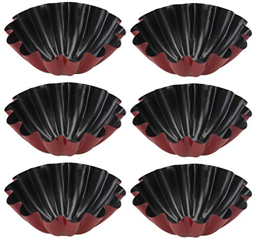 6st Eierkuchenform Aus Edelstahl Mini-quichepfanne Käsekuchenformen Eierkuchen Backen Dessertpfanne Pralinenformen Ei Torte Pan Egg Tart Pan Rostfreier Stahl Maiskuchen Antihaft