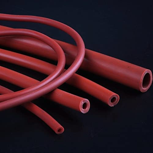 Zkenshan-Tubo de silicona 100 cm I.S 2 ~ 32 mm Oxión de silicona roja de silicona flexible Gel de sílice Manguera de tubería Nivel de alimentos Tubería suave de seguridad, Buen espesor de pared