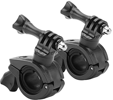 QBDIANGEN 2 Soportes de rotación de 360 Grados para manubrio de Bicicleta GoPro Hero 8, 7, 6, 5, 4, SJCAM, Accesorios de cámara (Negro)