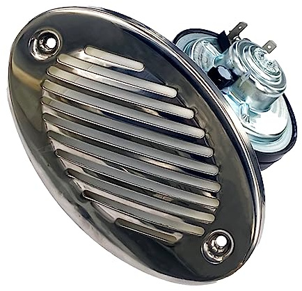 FUYEAR Boat Horns 5190512 12V Waterproof Marine Horn with 316 Stainless Steel Grill 125DB Strong Loud Sound