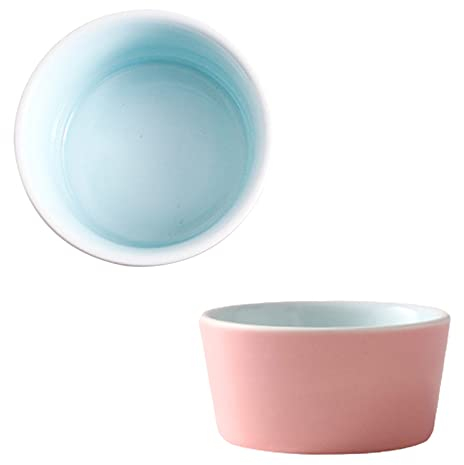 Tazón de Sopa, Tazón de arroz, Tazón de Desayuno, Juego de ramequines, 120 ml, Ramekins de Creme Brulee, Plato de soufflé Platos a Prueba de Horno, Ramekins de soufflé, Ramekins for freidora de Aire,