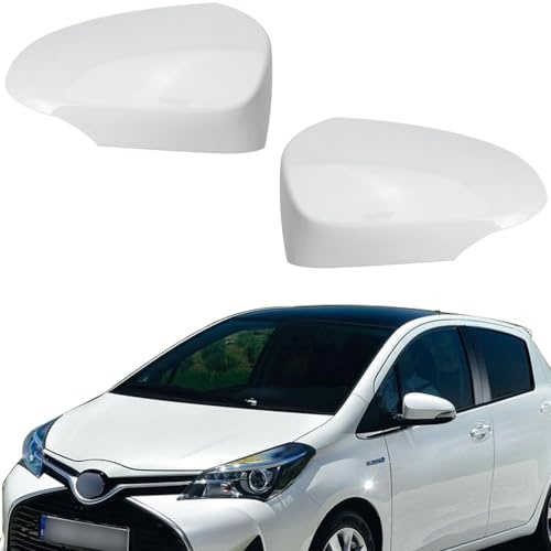 Ruolin Cubierta de Espejo Retrovisor, Funda para Espejo de Coche Carcasa de Espejo Retrovisor de Coche Accesorios de Repuesto Compatible con Yaris