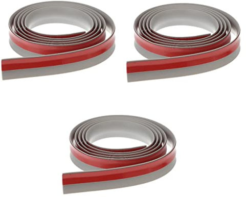 HOMSFOU 3St Boden Übergangsstreifen Bodenabschlussleiste Selbstklebende Bodenleiste Bodenbelag Übergangsleiste Stein Kunststoff schmücken Wandaufkleber Randstreifen Teppich PVC
