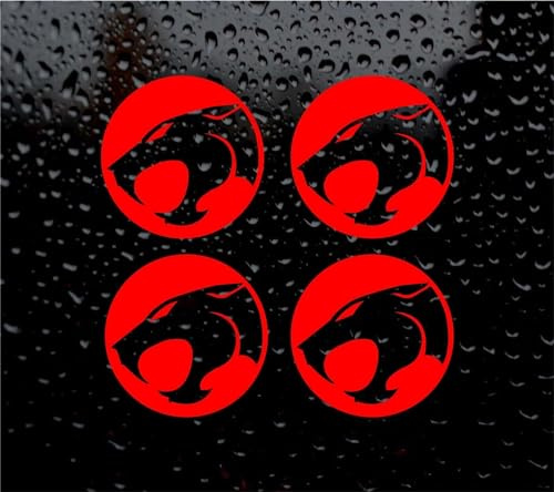 Generic Thundercat Decal Logo for CAR/Van/Laptop Vinyl Sticker Funny HUB Cap Dub JD Pack of 4, 28032028