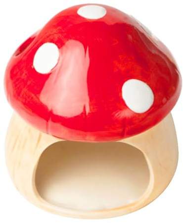 Keramik Hamster Versteck Pilz Haustier Versteck - Hamster mit Keramikpilz - Kühlhütte Keramik Hamster Häuser Nids
