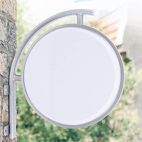 LED Lightbox Leuchtkasten 40cm Doppelseitiger Leuchtreklame Rund LED Neonlicht Lichtwerbung für Bar Business Büro Geschäfte und Unternehmen